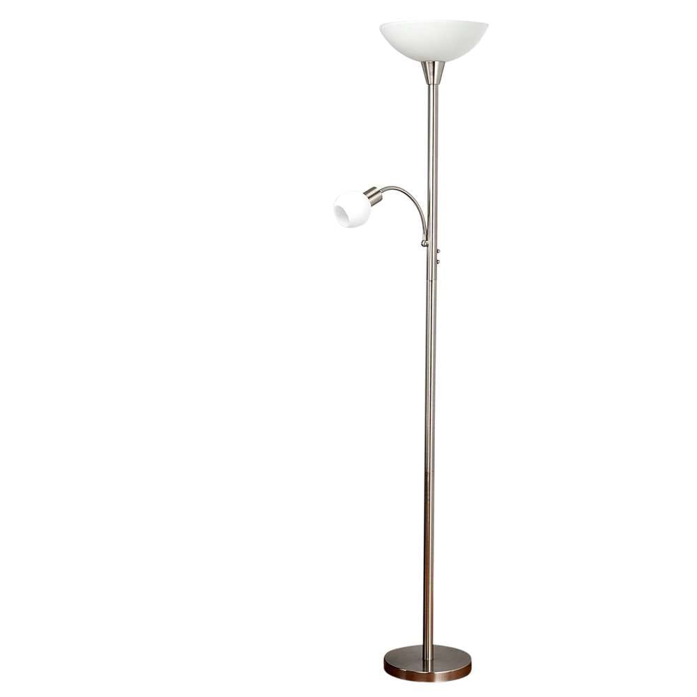 Lindby - Elaina Floor Lamp Nickel/White