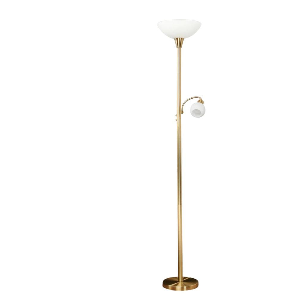 Lindby - Elaina Floor Lamp Brass/White