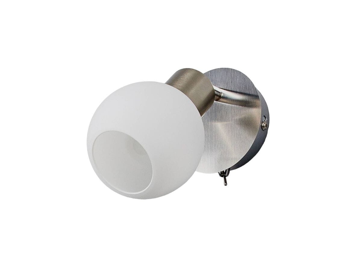 Lindby - Elaina Wall Lamp Nickel/Opal