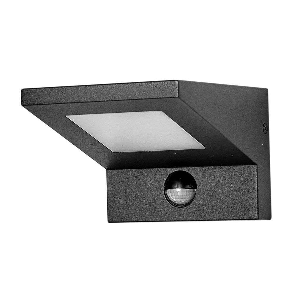Lucande - Levvon LED OutdoorWall Lamp w/Sensor Graphite