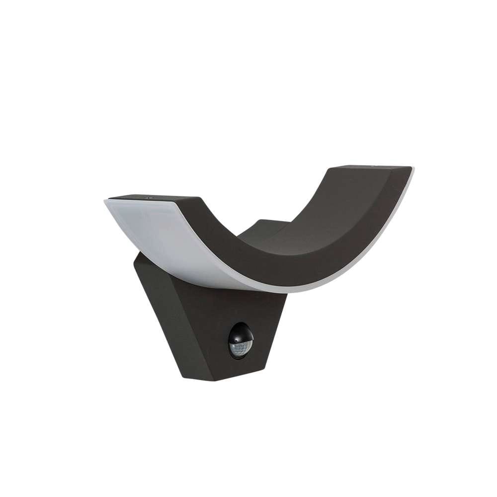 Lucande - Half Outdoor Wall Lamp w/Sensor Graphite