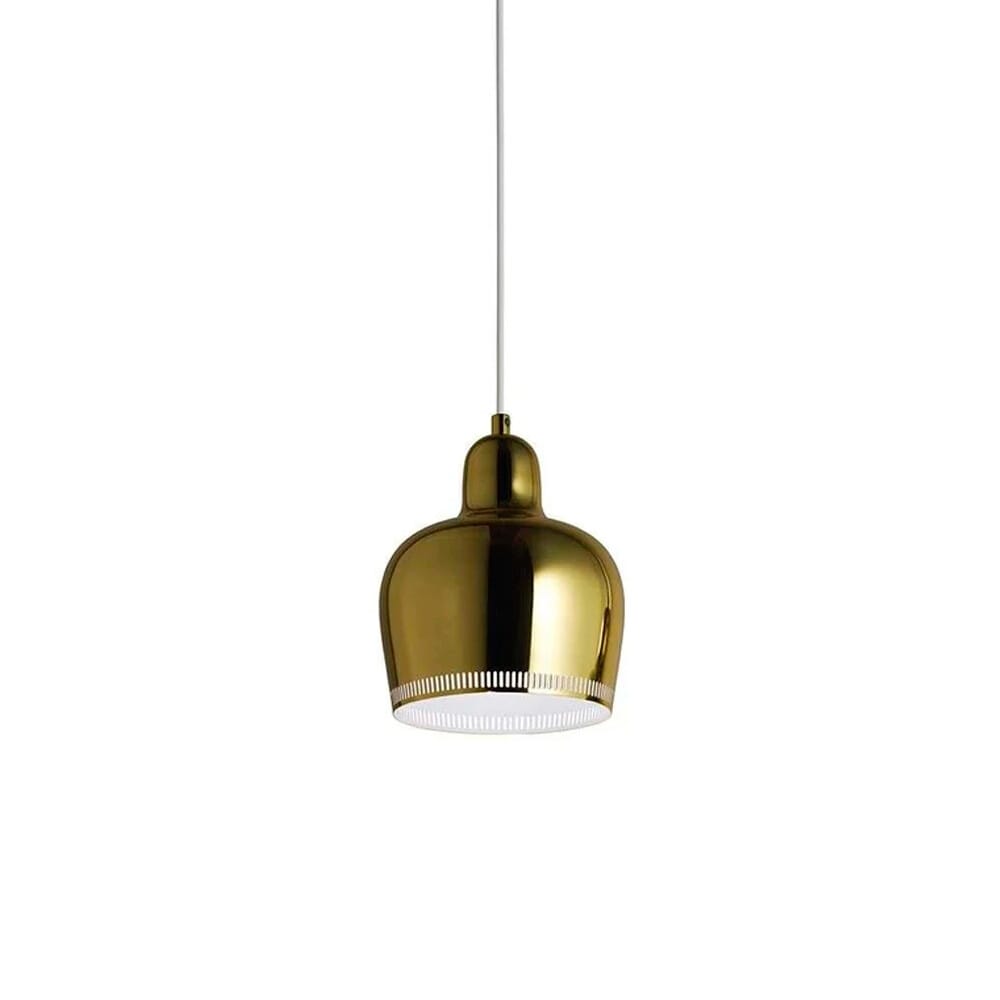 Artek - A330S Golden Bell Pendant Brass/White