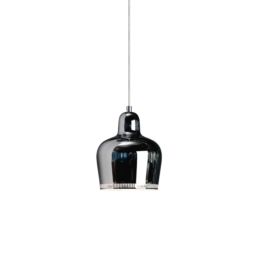 Artek - A330S Golden Bell Pendant Chrome/White