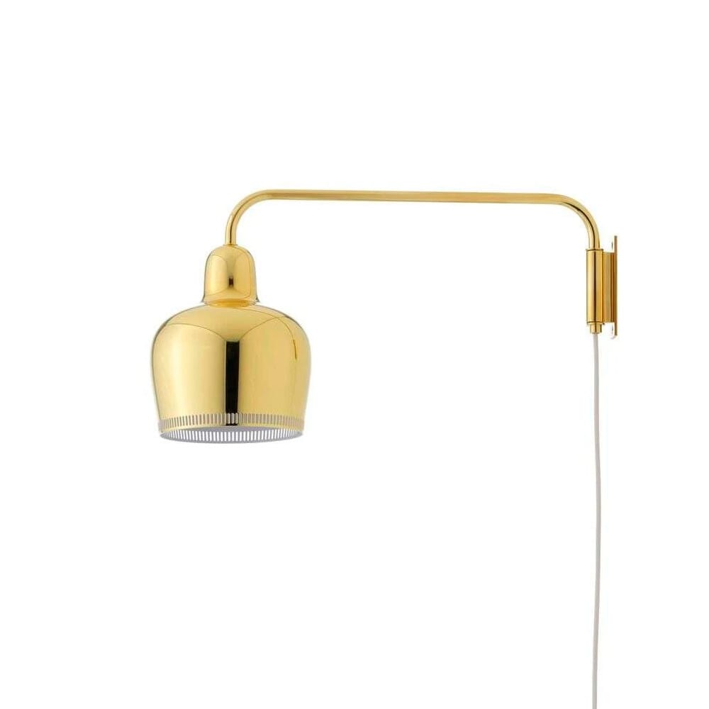 Artek - A330S Golden Bell Wall Lamp Brass/White