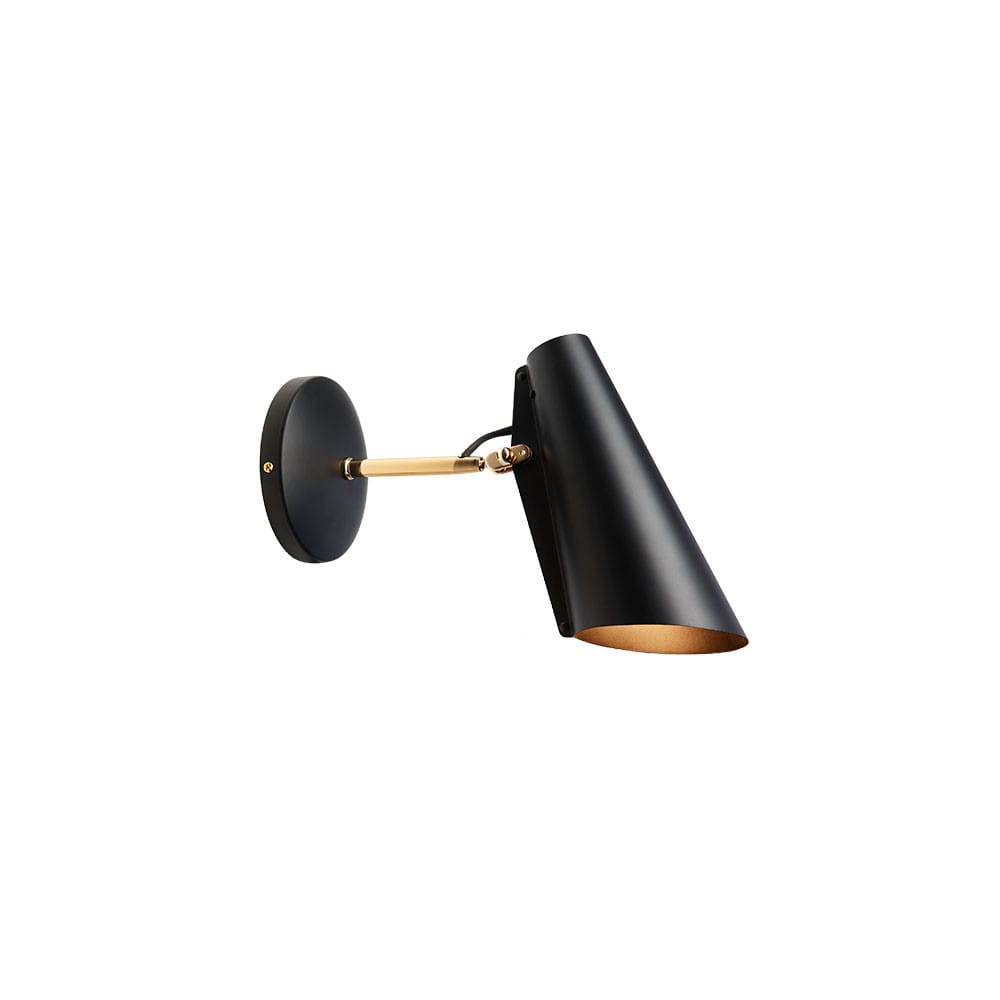 Northern - Birdy Wall Lamp Short Black/Brass