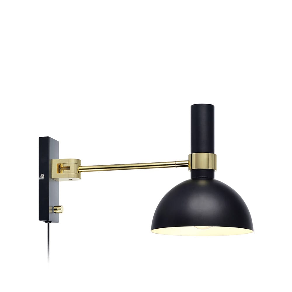 Markslöjd - Larry Wall Lamp Black/Brushed Brass