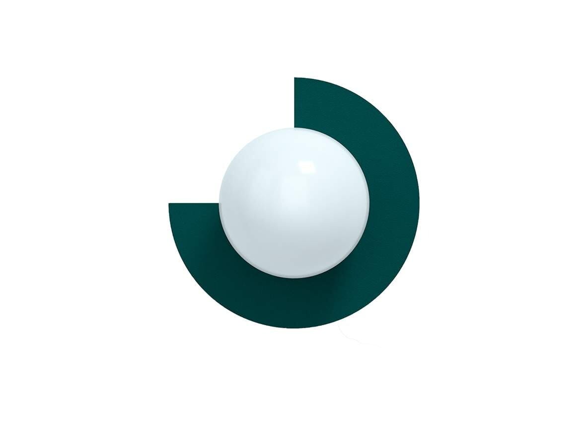 Swedish Ninja - Candy Big Circle 270 L Wall Lamp Peacock Green