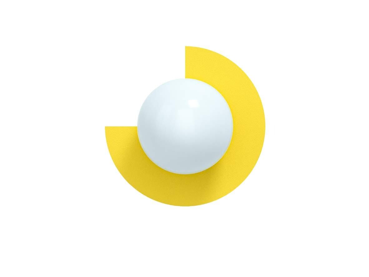 Swedish Ninja - Candy Big Circle 270 L Wall Lamp Sunshine Yellow