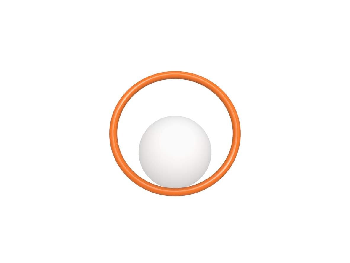 Swedish Ninja - Hula Hoop Wall Lamp HW Zesty Orange