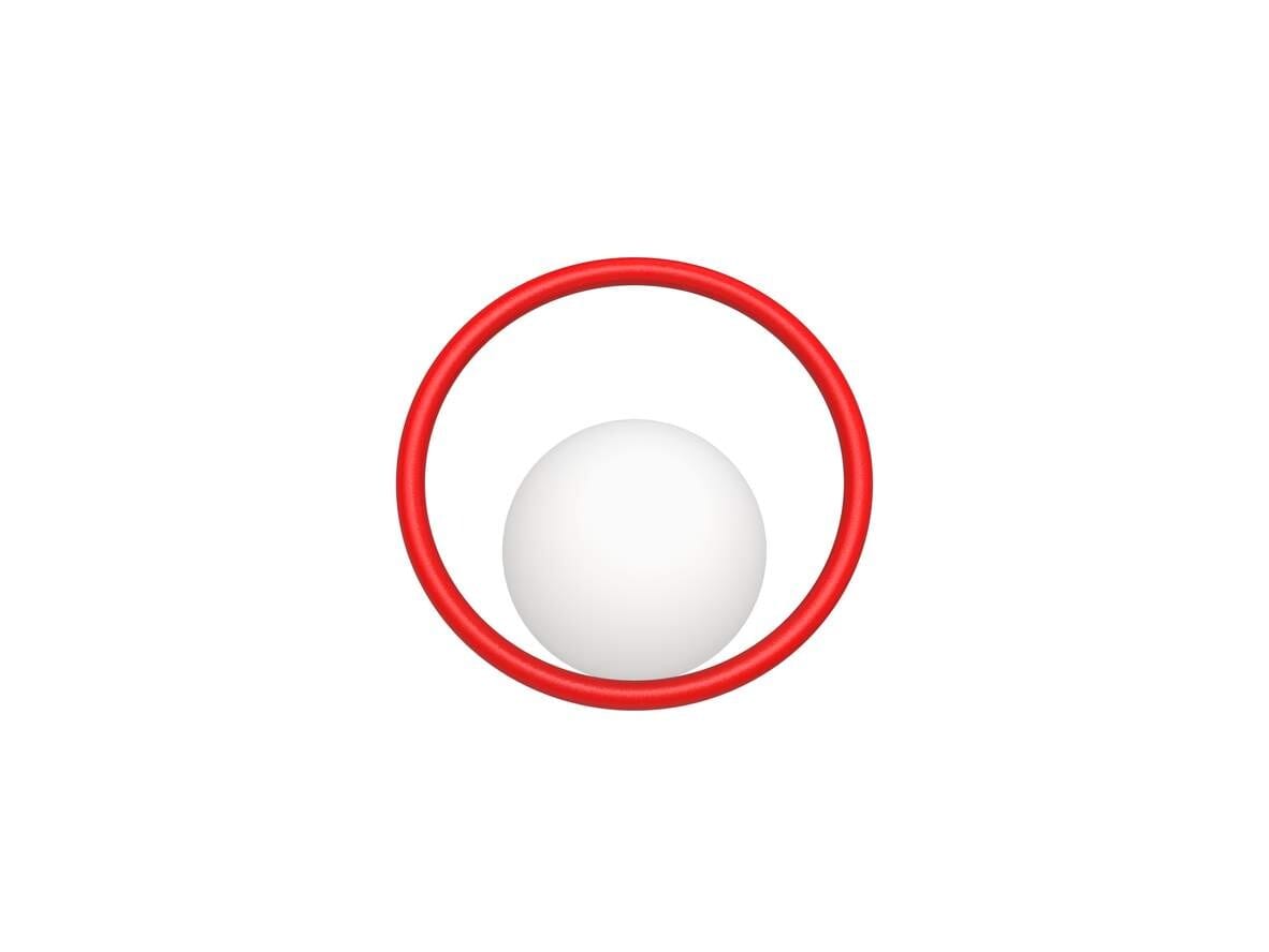 Swedish Ninja - Hula Hoop Wall Lamp Strawberry Red