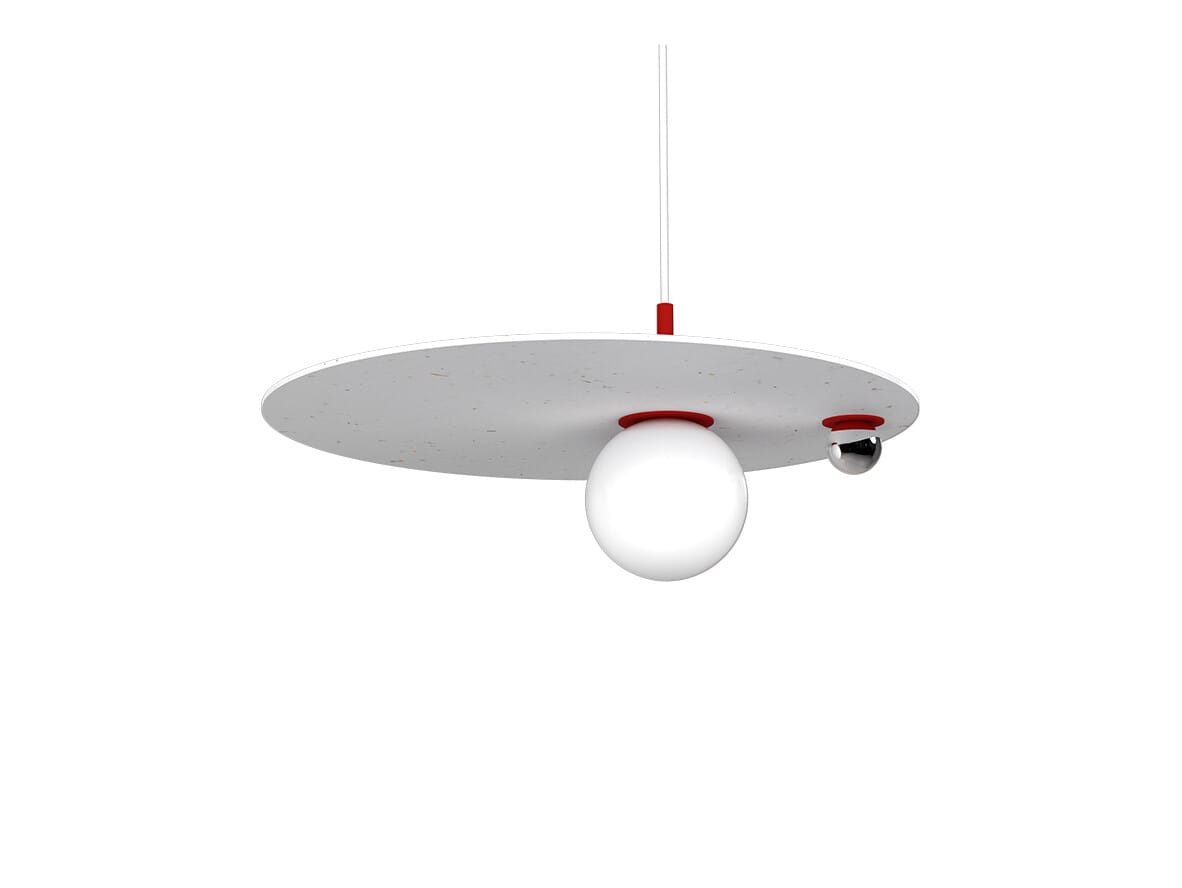 Swedish Ninja - Pluto Big Pendant Strawberry Red