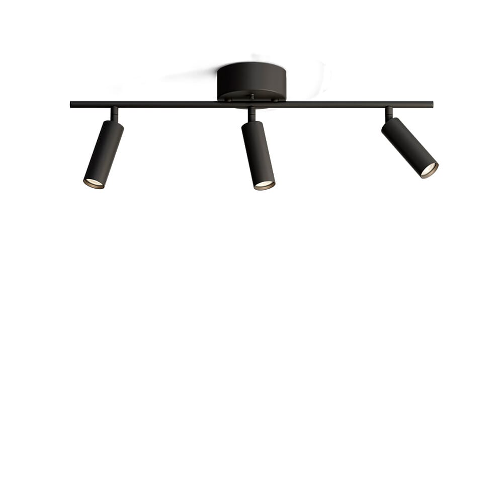 Herstal - Pipeline 3 Ceiling Lamp Matt Black
