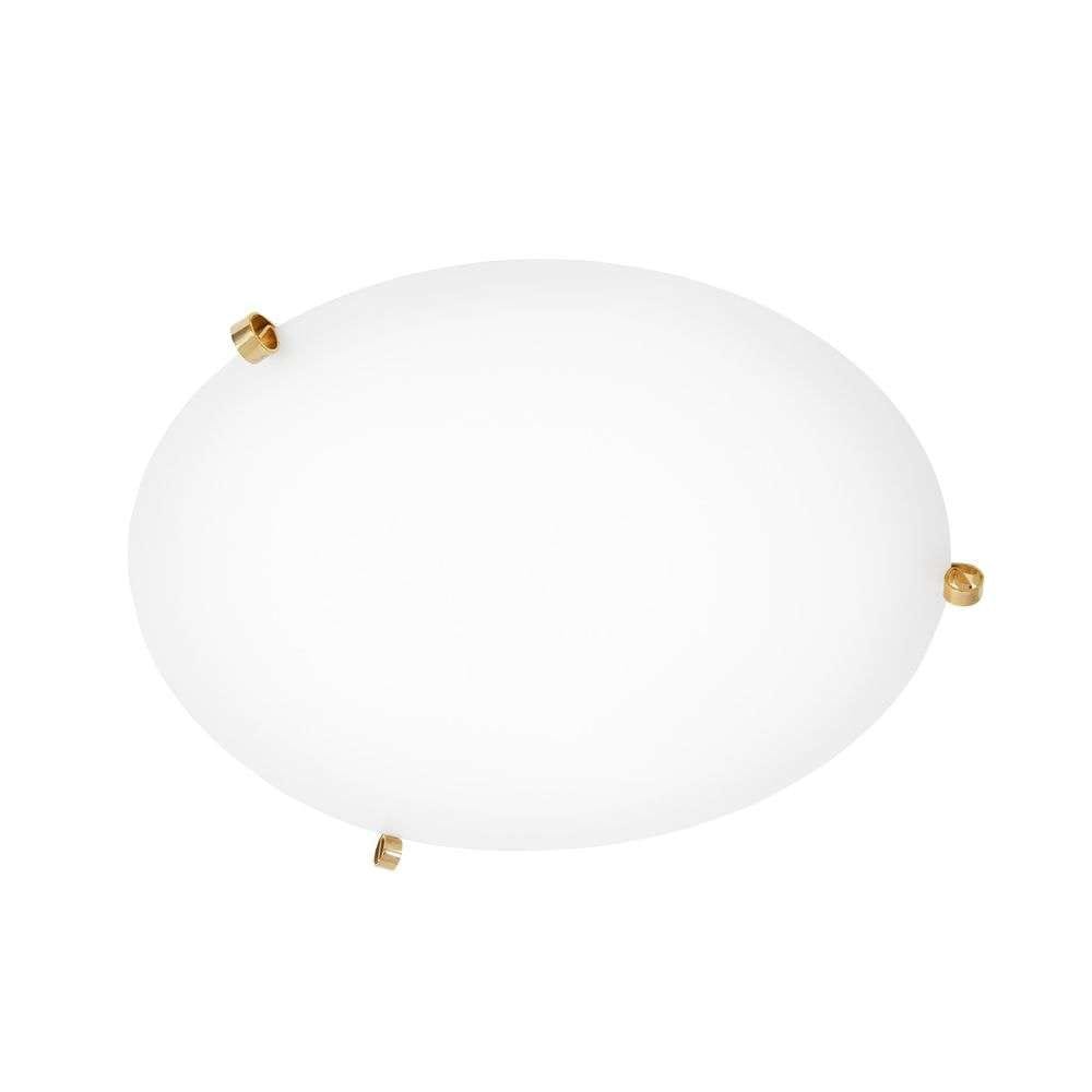 Konsthantverk - Ögla Ceiling Lamp Ø45 Brass/White