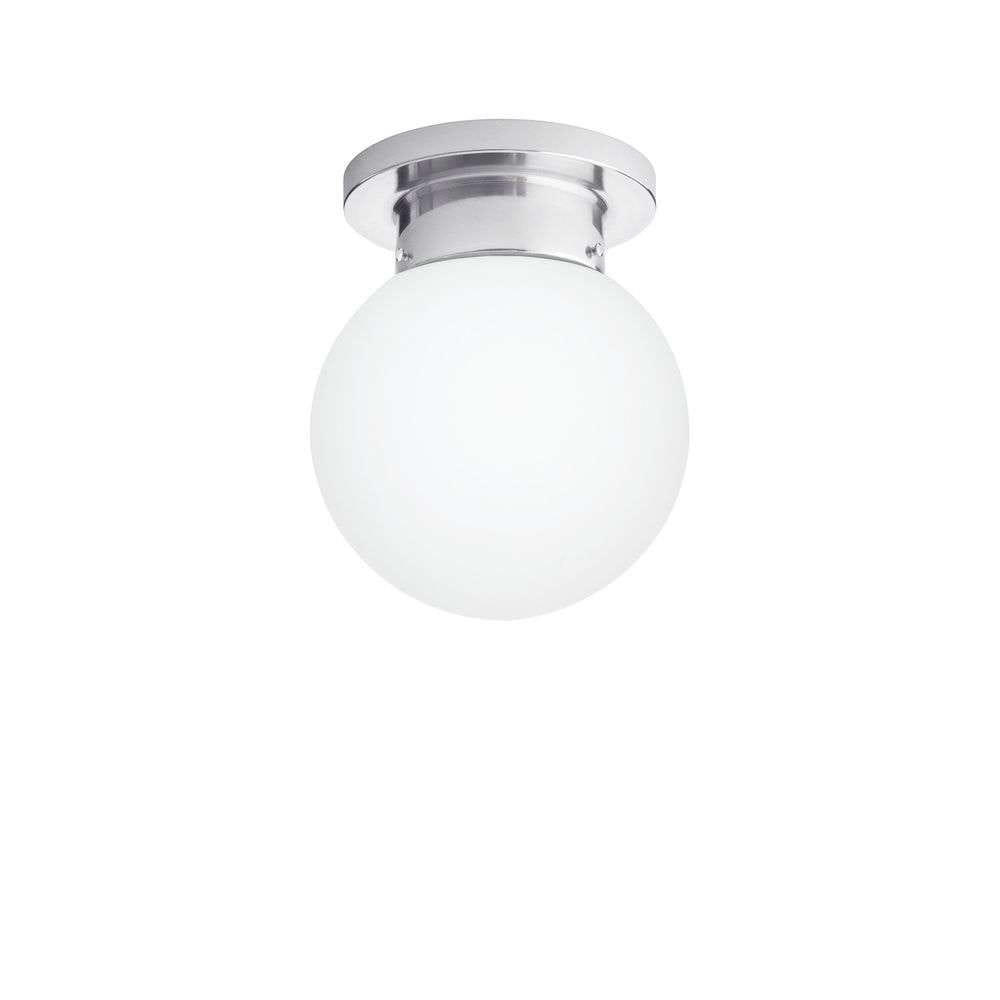 Konsthantverk - Glob Ceiling Lamp Ø20 Chrome/Matt White