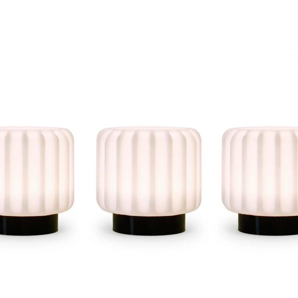 Atelier Pierre - Dentelles 9 Portable Table Lamp 3 pcs. Ø9 Black