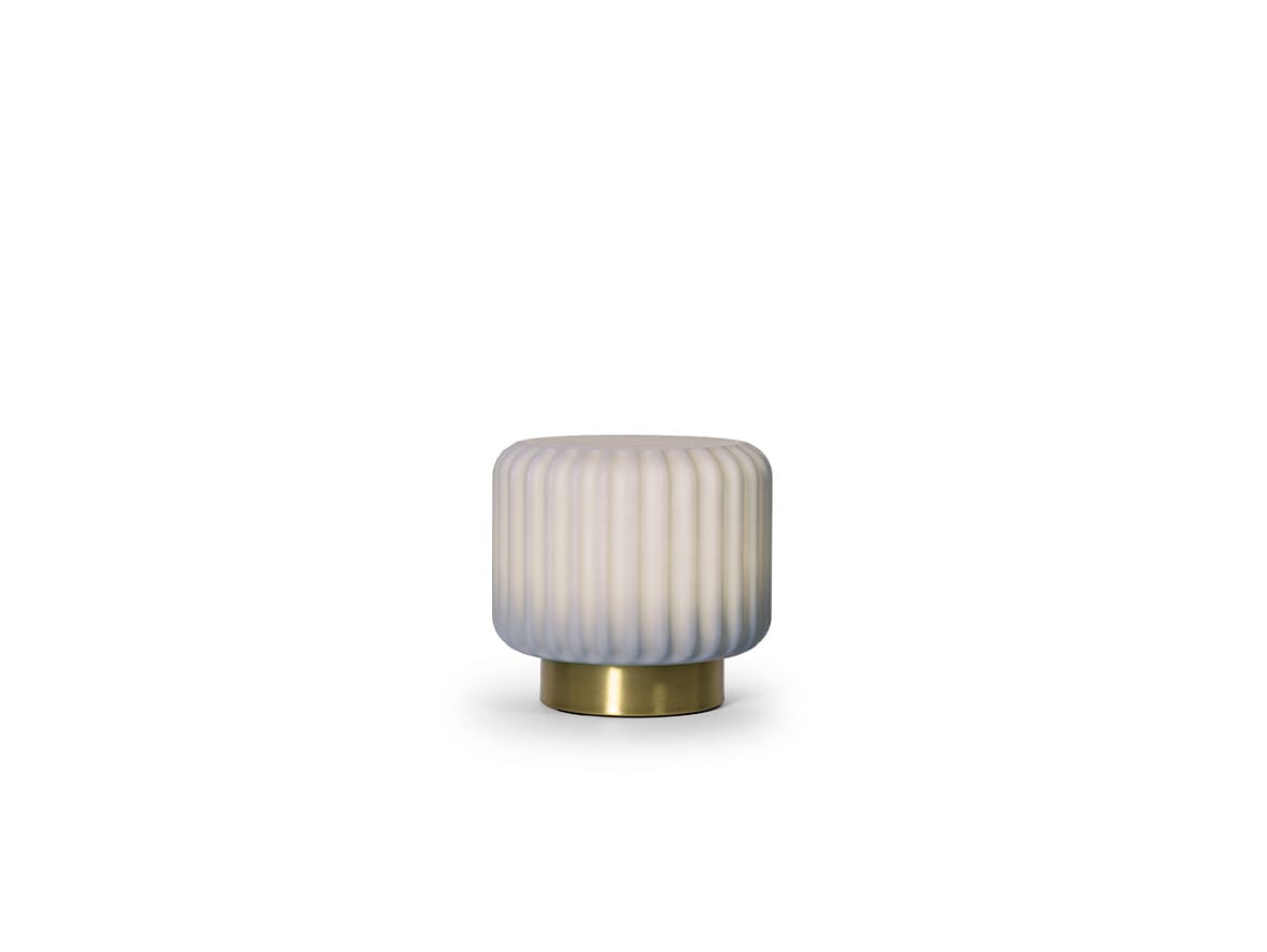 Atelier Pierre - Dentelles 15 Portable Table Lamp Ø16 Blueberry/Gold