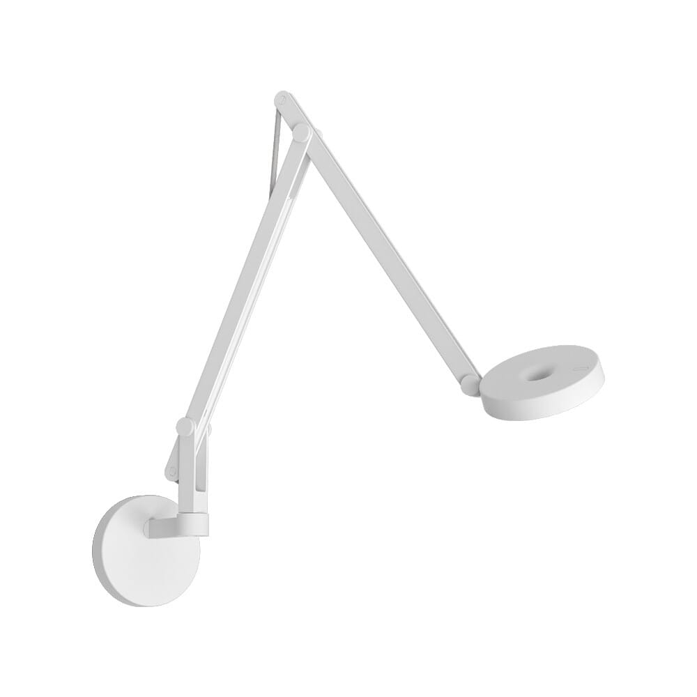 Rotaliana - String W2 Mini Wall Lamp w/Hole DTW Matte White/Silver