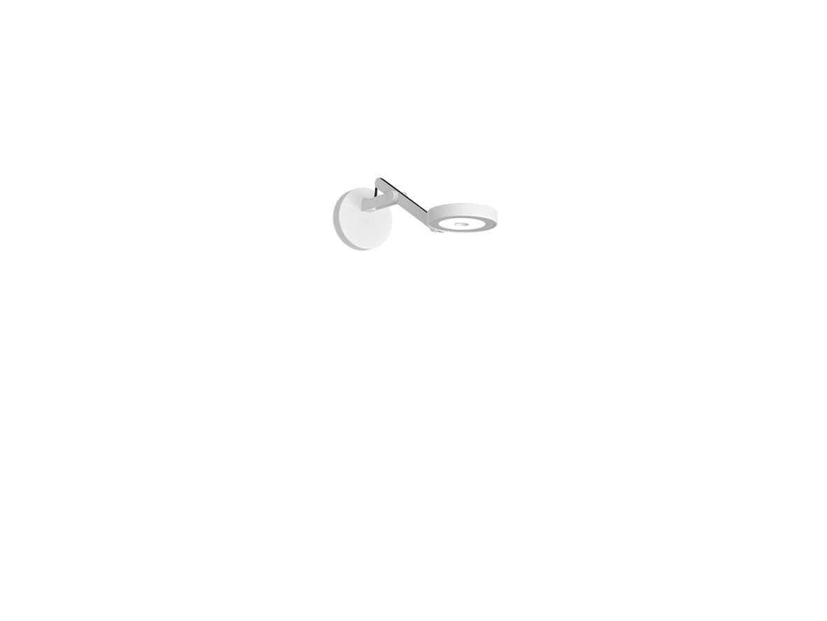Rotaliana - String W0 Wall Lamp w/Hole DTW Matte White/Black