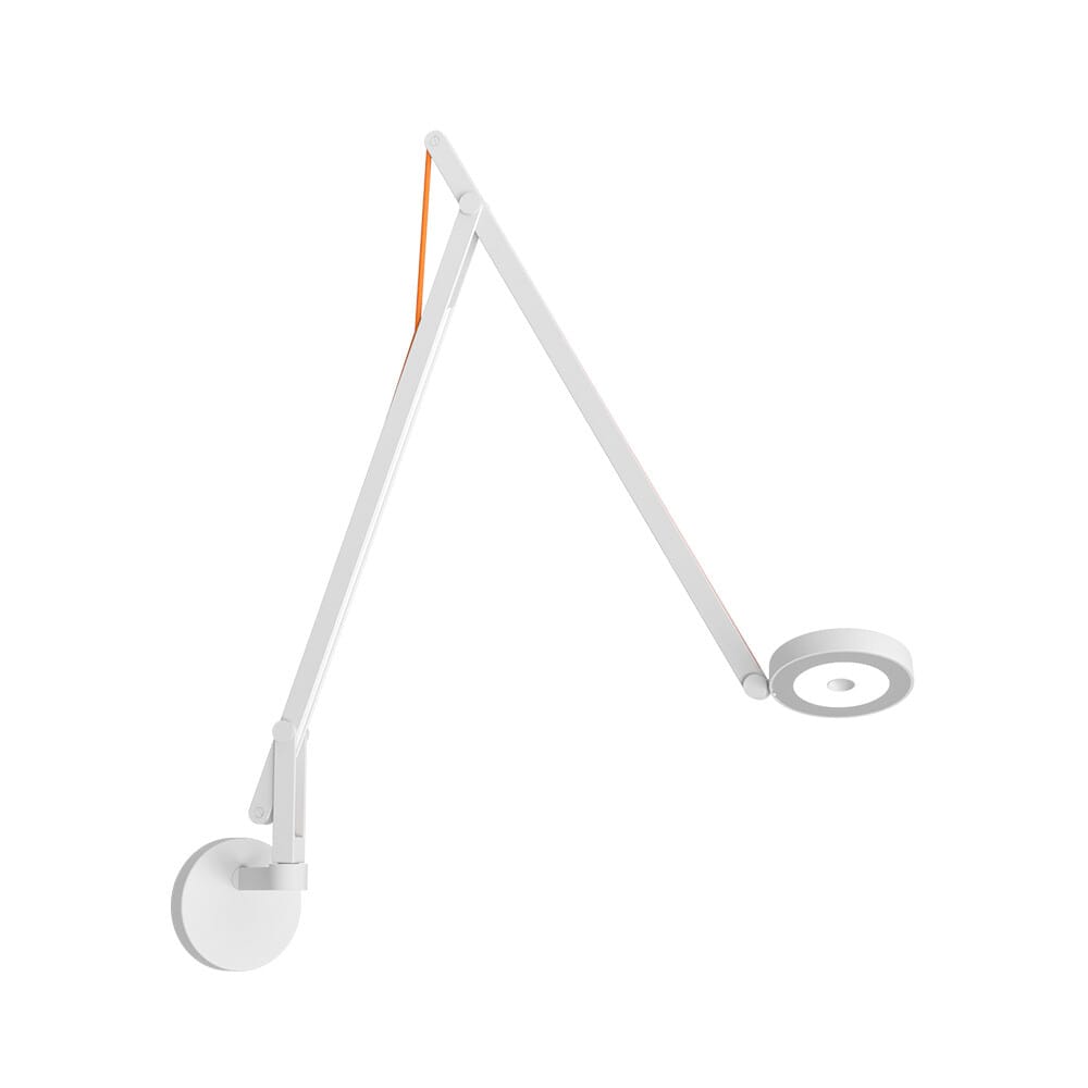 Rotaliana - String W2 Wall Lamp w/Hole DTW Matte White/Orange