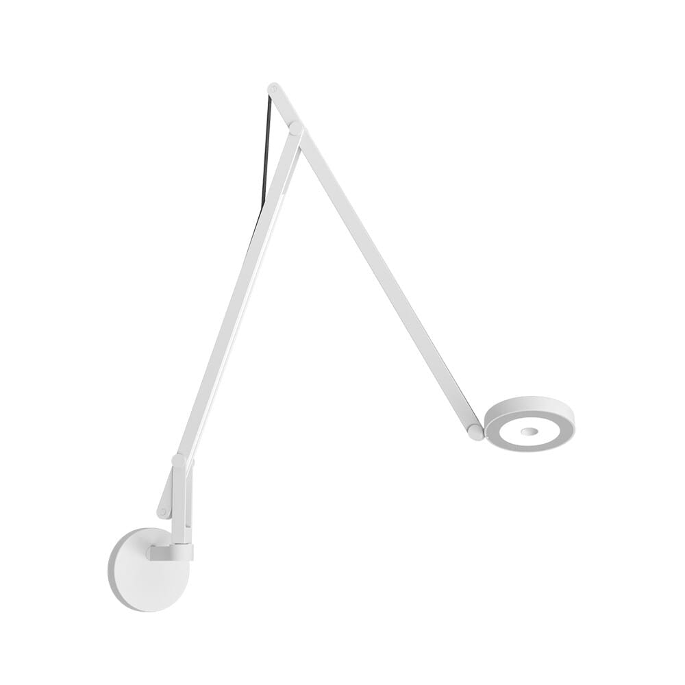 Rotaliana - String W2 Wall Lamp w/Hole DTW Matte White/Black