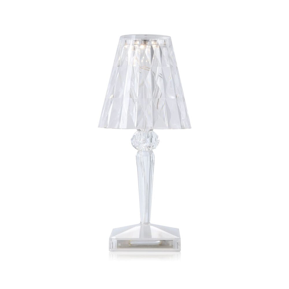 Kartell - Battery Portable Table Lamp V2 IP54 Crystal