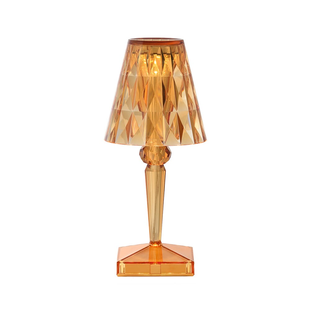 Kartell - Battery Portable Table Lamp IP54 Pastel Orange
