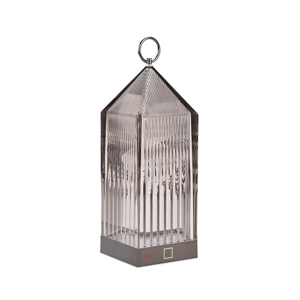 Kartell - Lantern Portable Table Lamp V2 Smoke