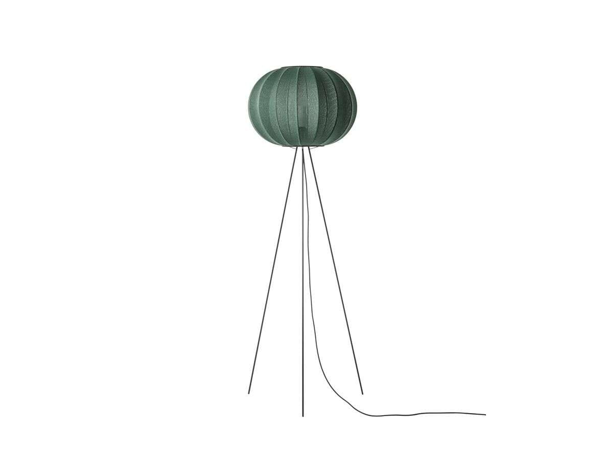 Made By Hand - Knit-Wit 45 Round Floor Lamp High Tweed Green