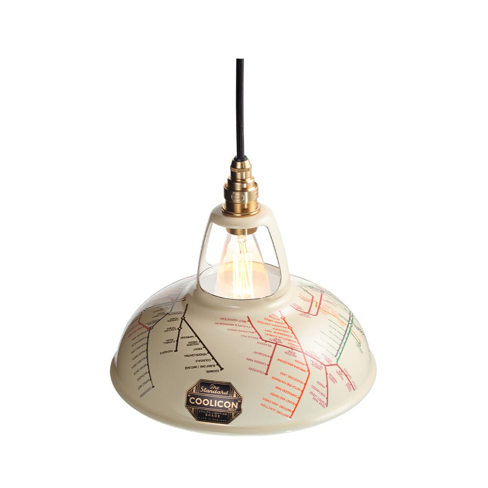 Coolicon - Original 1933 Design Pendant Underground Map Cream