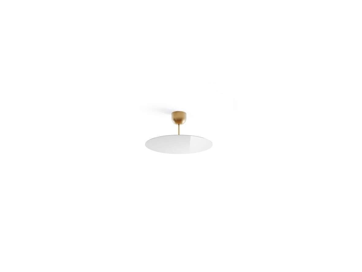 Luceplan - Millimetro Ceiling Lamp H23 Ø50 Brass/Mirror