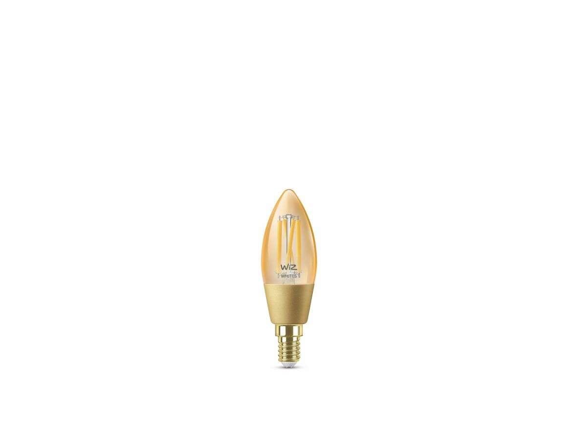 WiZ - Bulb Smart TW Amb. 4,9W 370lm 2000-5000K Candle Gold E14