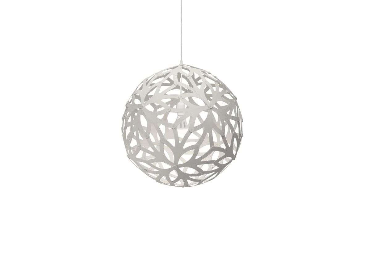David Trubridge - Floral Pendant Ø60 White 2 Sides