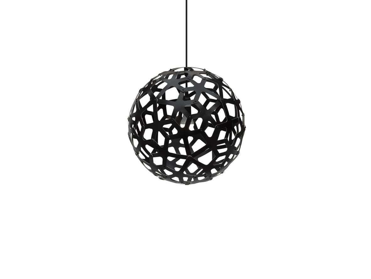 David Trubridge - Coral Pendant Ø40 Black 2 Sides