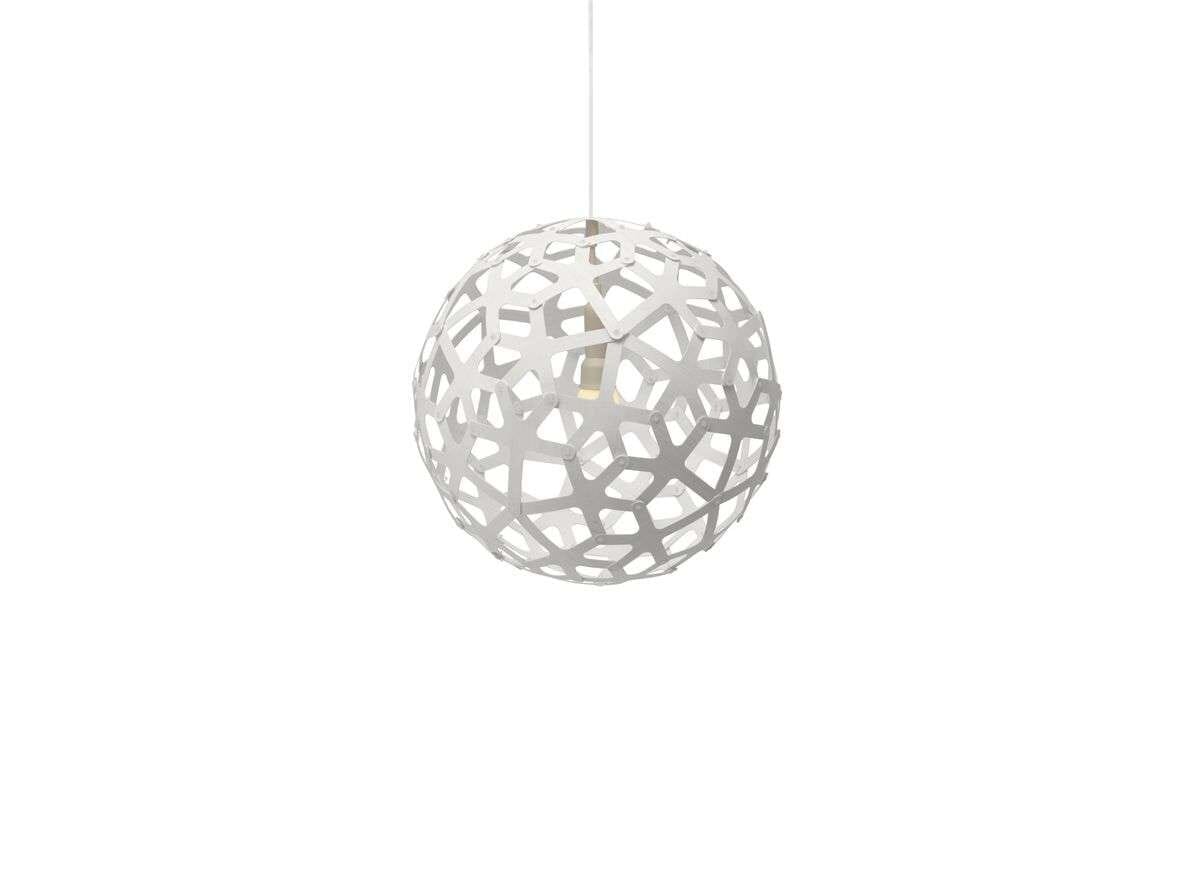 David Trubridge - Coral Pendant Ø40 White 2 Sides