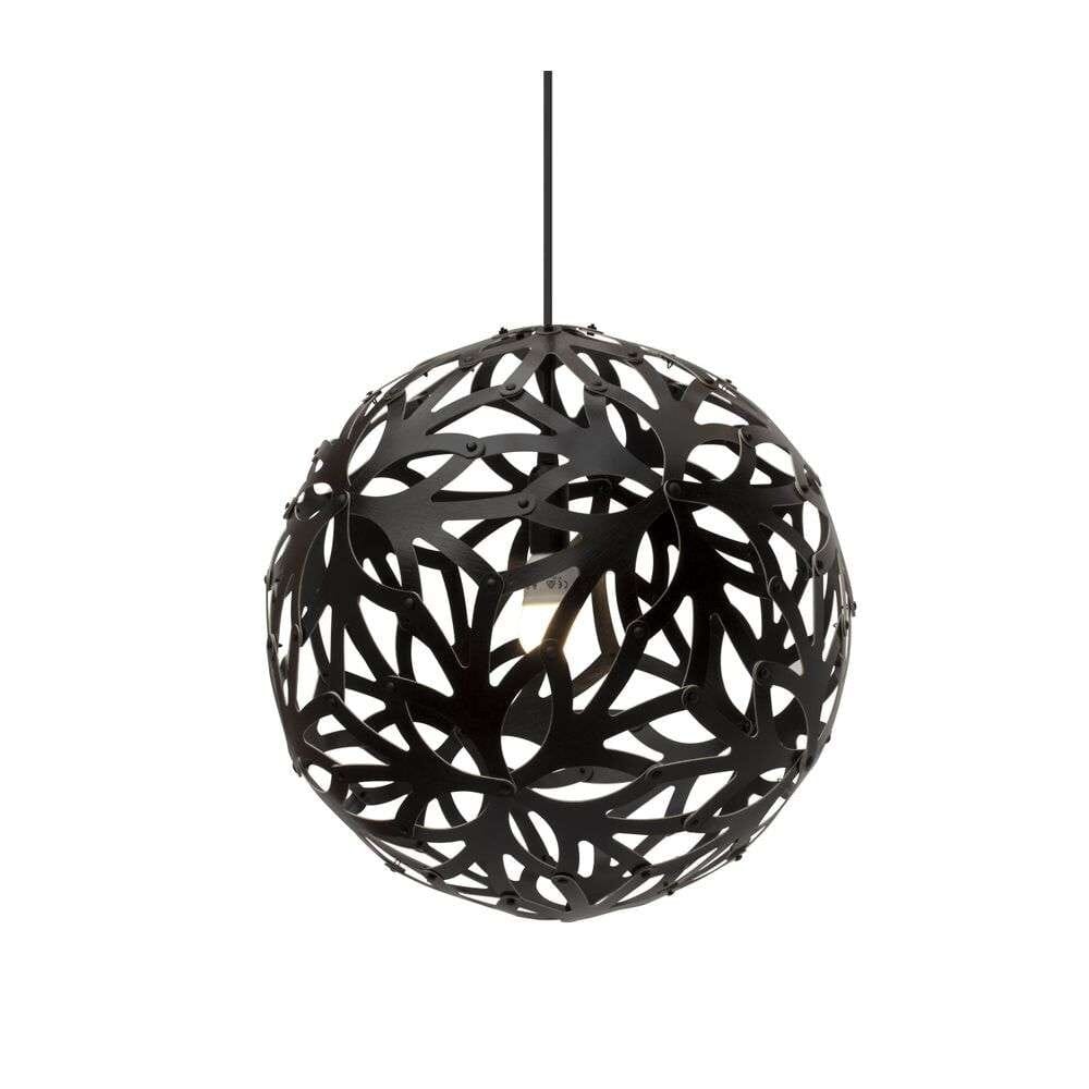 David Trubridge - Floral Pendant Ø40 Black 2 Sides