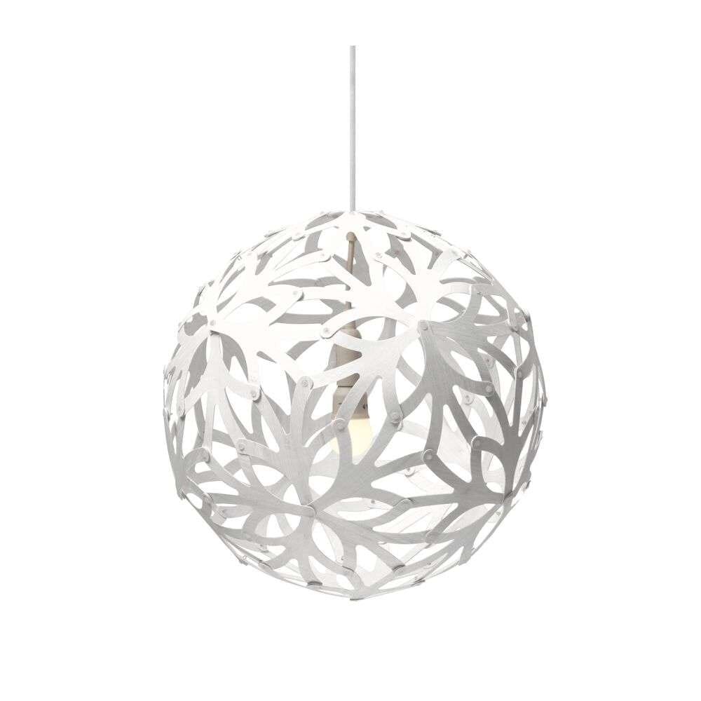 David Trubridge - Floral Pendant Ø40 White 2 Sides