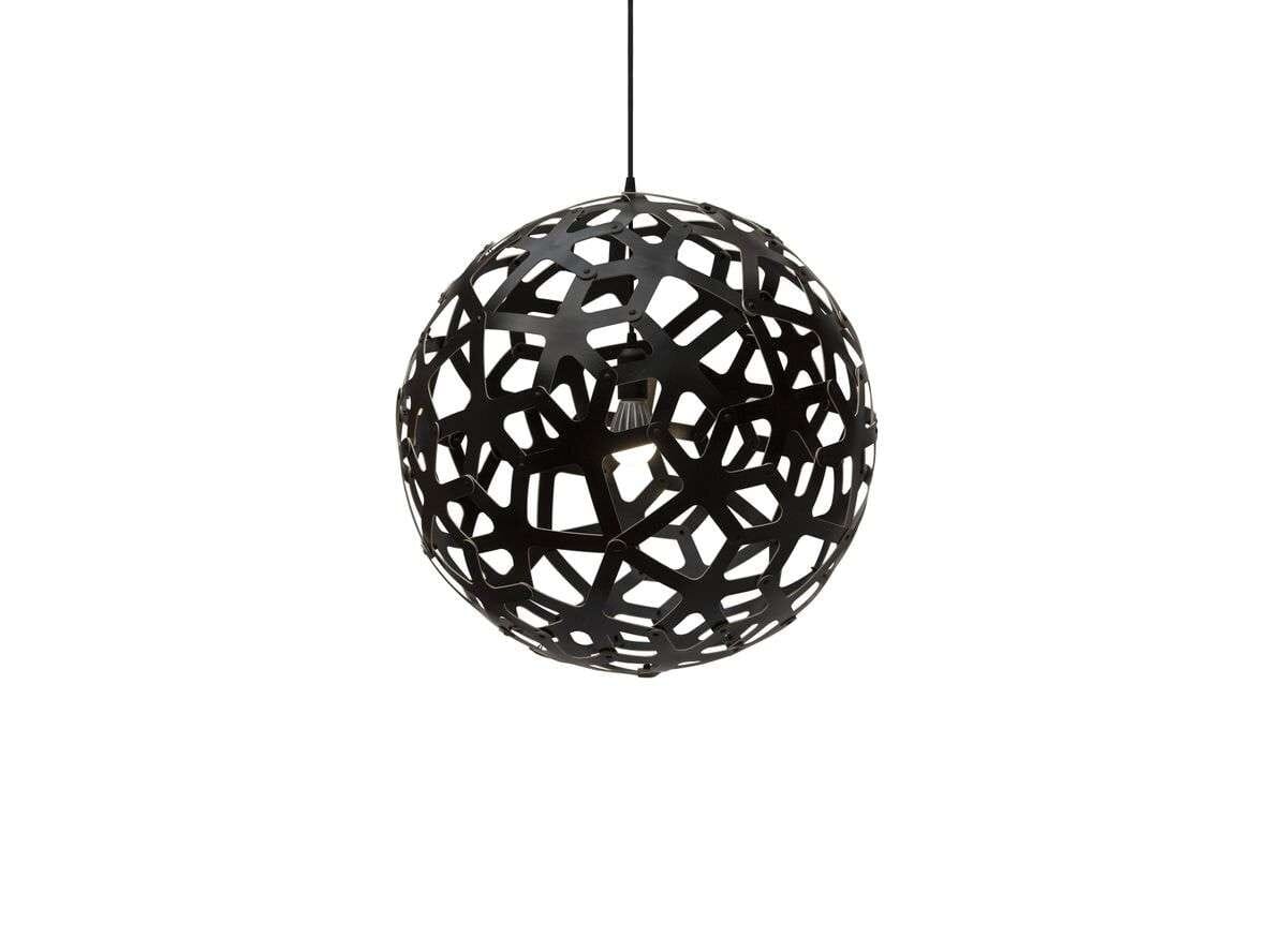 David Trubridge - Coral Pendant Ø80 Black 2 Sides