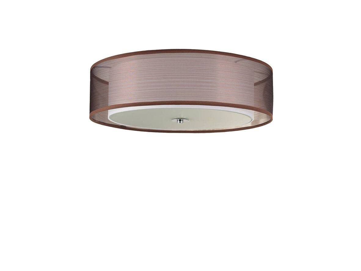 Lindby - Tobia Ceiling Lamp Brown/White/Chrome