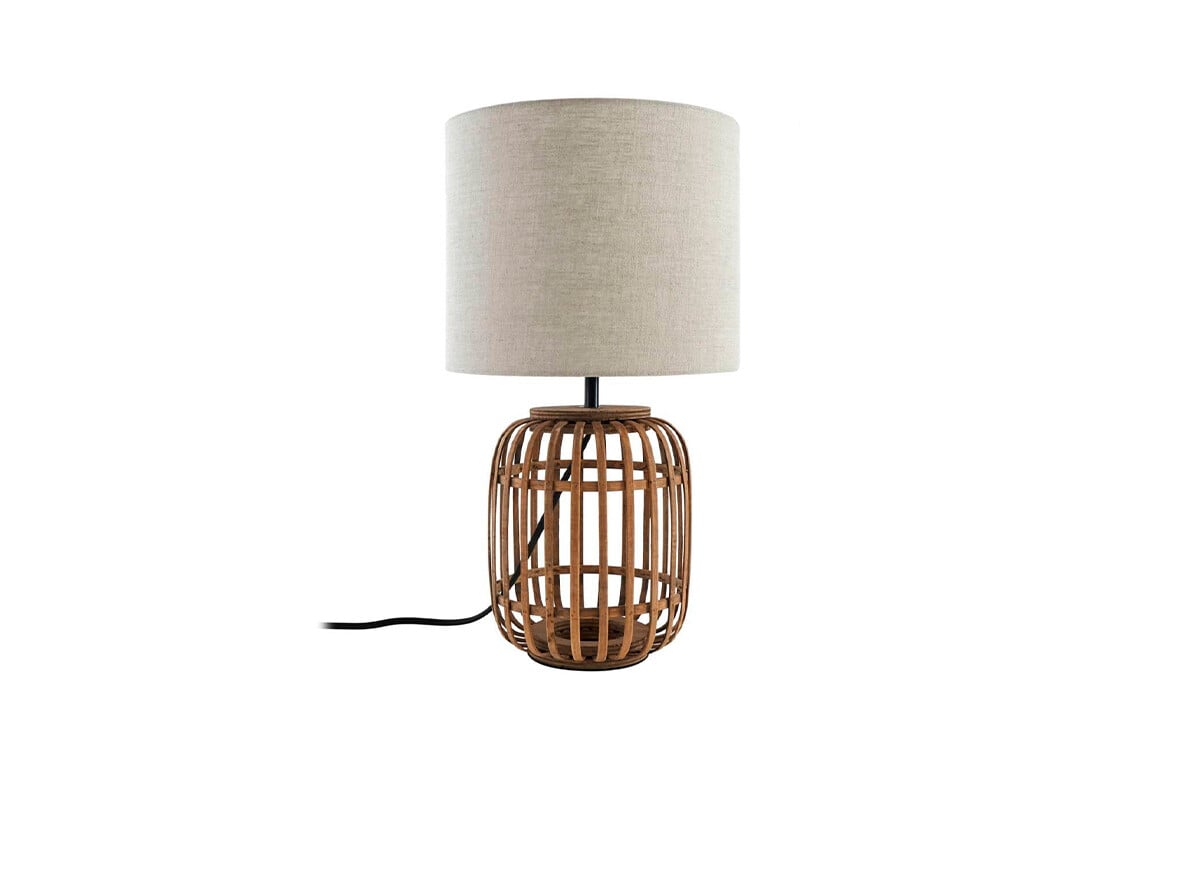 Lindby - Marzanna Table Lamp Grey/Wood