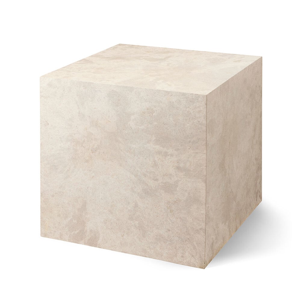 Mater - Cube Table Wood Waste Grey