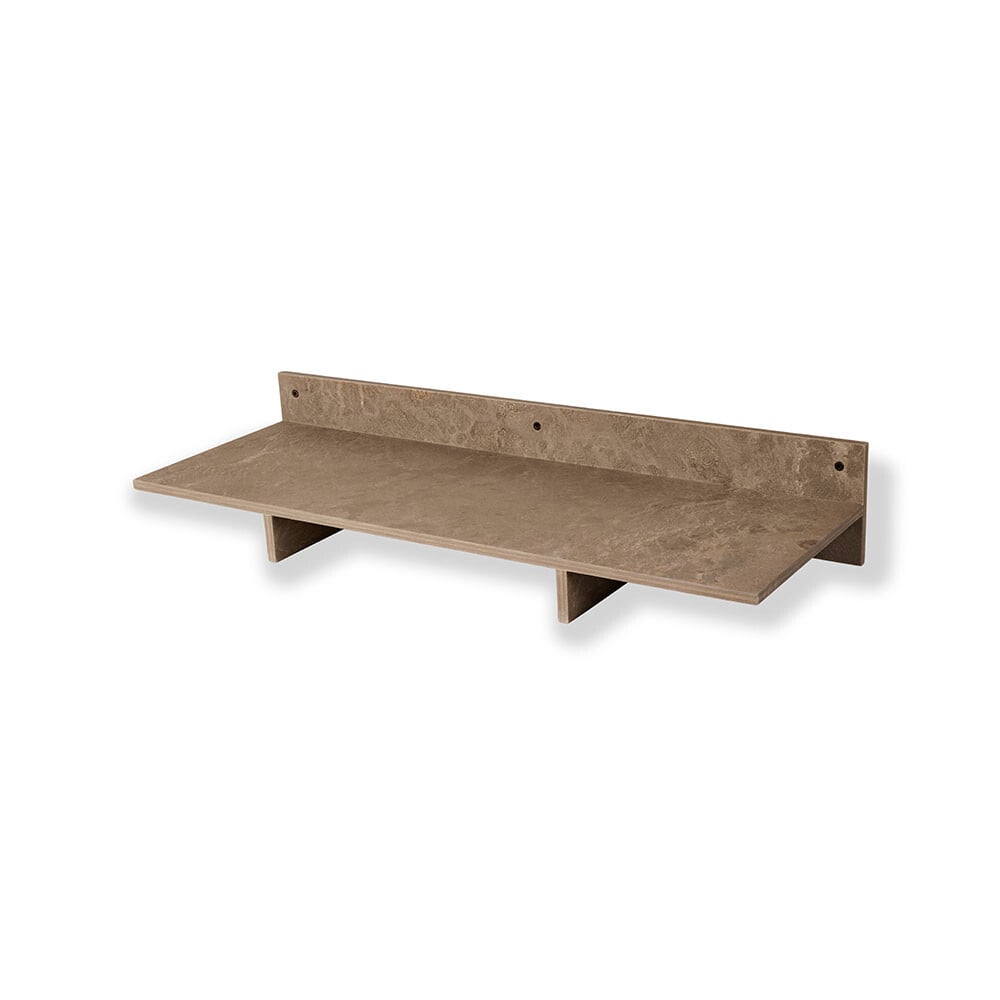 Mater - Edge Shelf W60 Coffee Waste Dark