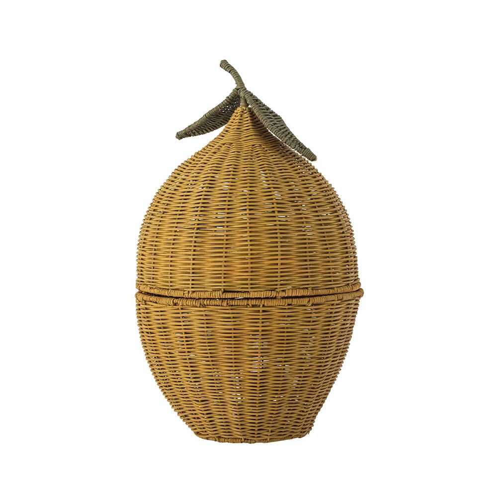 Bloomingville - Sage Basket w/Lid Yellow