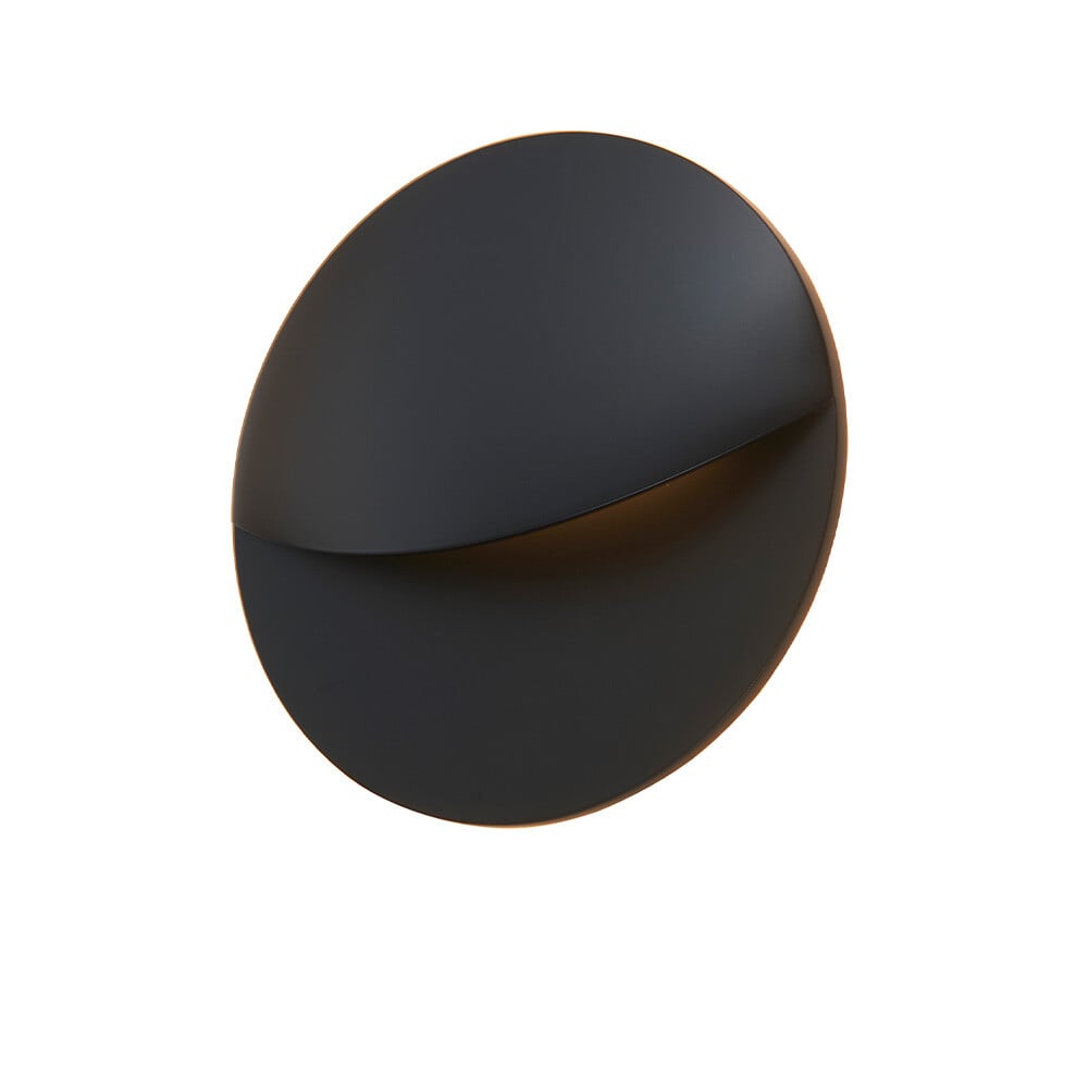 Loom Design - Smiley Wall Lamp IP65 Matt Black