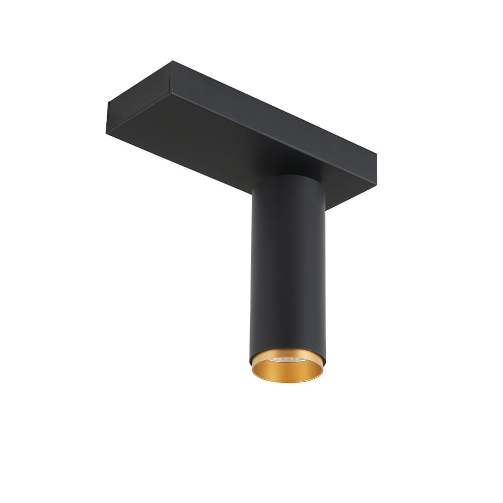 Loom Design - X-Beam Ceiling Lamp Single Black Gold