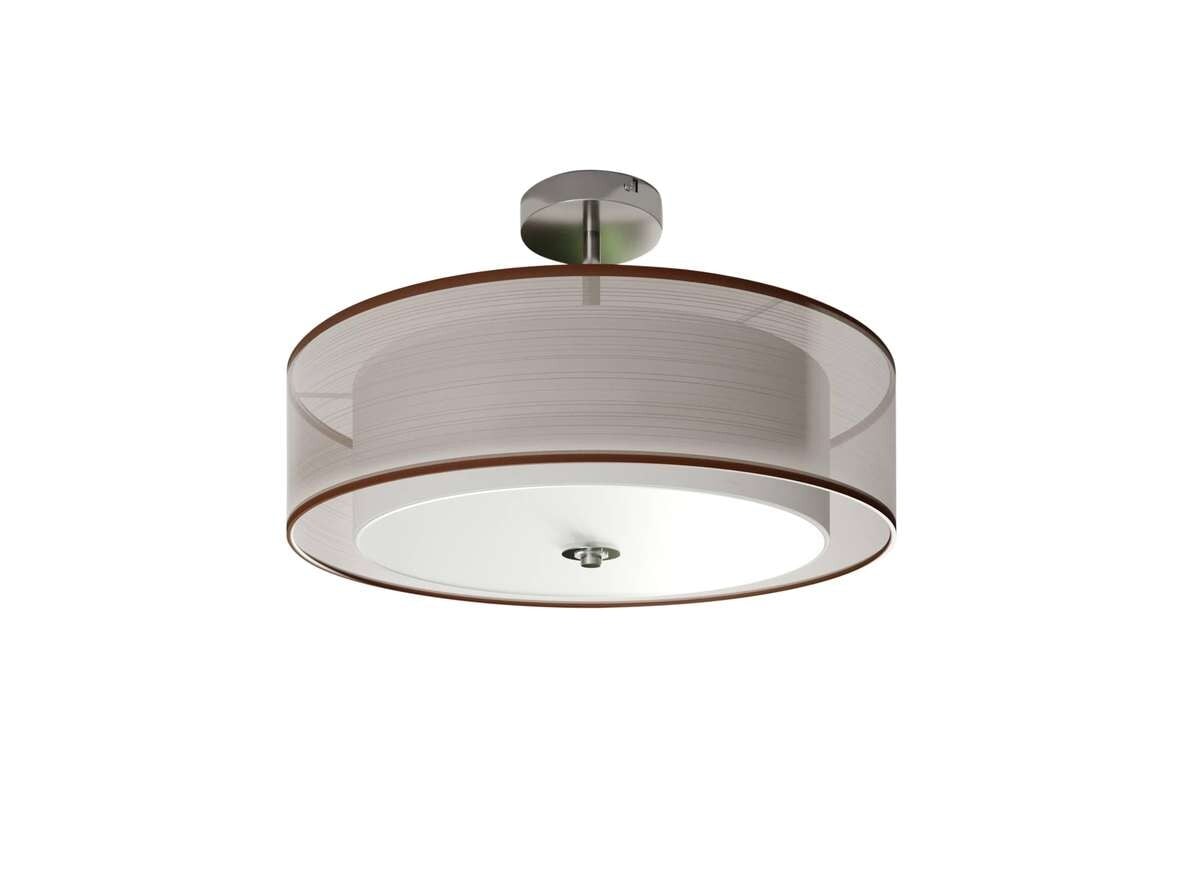 Lindby - Pikka LED Ceiling Lamp Brown/White