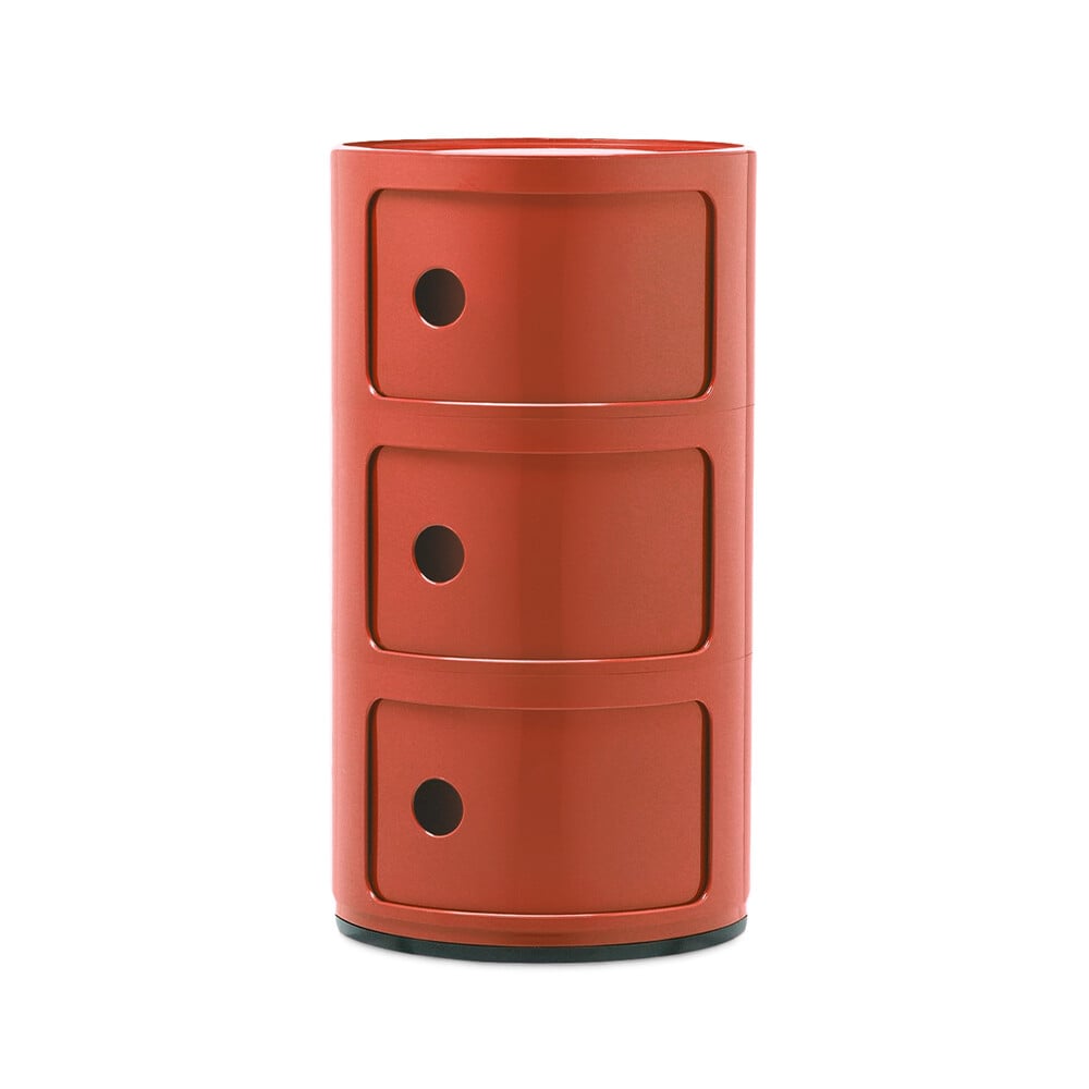 Kartell - Componibili 3 Side Table Orange
