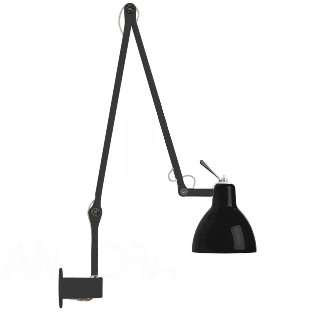 Rotaliana - Luxy W2 Wall Lamp Black/Red