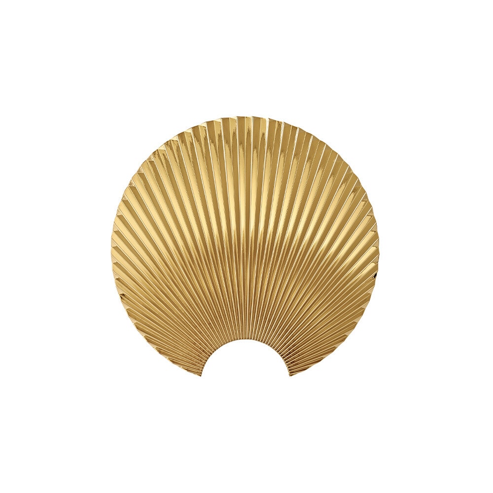 AYTM - Concha Coat Hook/Wall Decoration 4,3x24x23,5 Gold