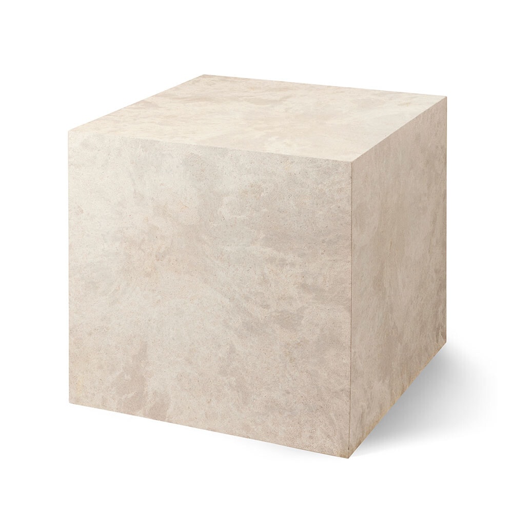 Mater - Cube Table Wood Waste Grey