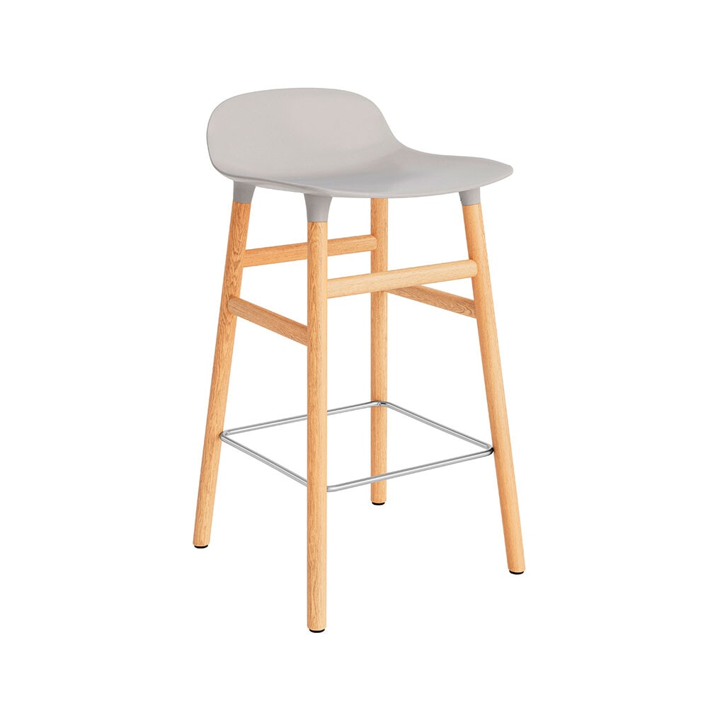 Normann Copenhagen - Shape Bar stool H65 Oak/Warm Grey